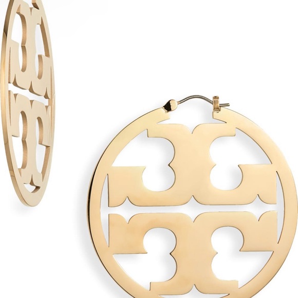 Tory Burch Miller Logo Earings - Picture 2 of 3